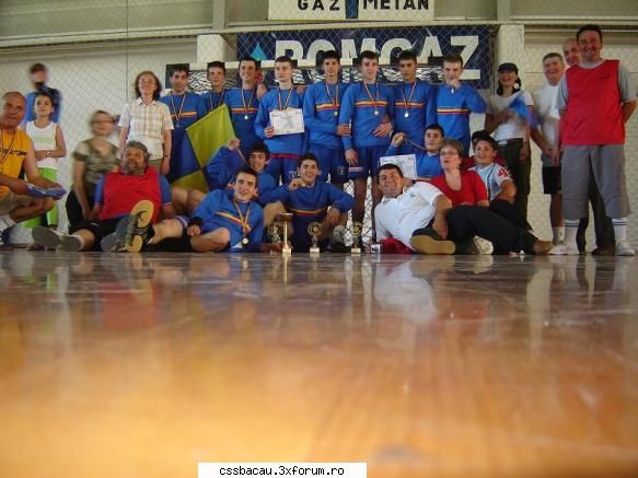 echipa css bacau a castigat titlul de campioana nationala jucand in finala cu rom-cri brasov . . . .